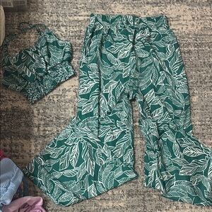 Green Leaf Print set